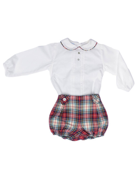 CONJUNTO RANITA CUADROS ESCOCESES