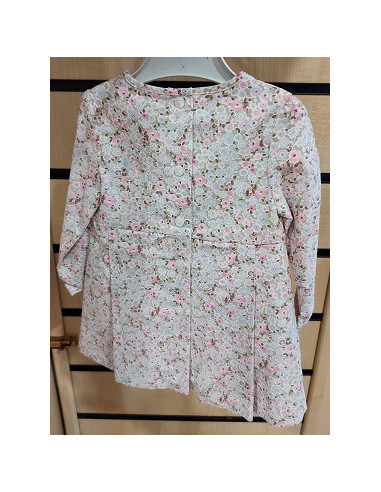 VESTIDO DE PANA CON FLORES
