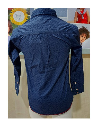 CAMISA GRIS/AZUL