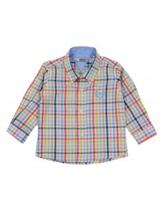 CAMISA CUADROS CORAL