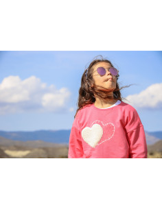 SUDADERA  NIÑA  CORAZÓN.