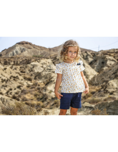 CONJUNTO NIÑA AMARILLO FRUITS & FLOWERS
