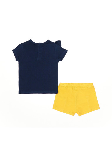 CONJUNTO NIÑA FRUITS & FLOWERS marino