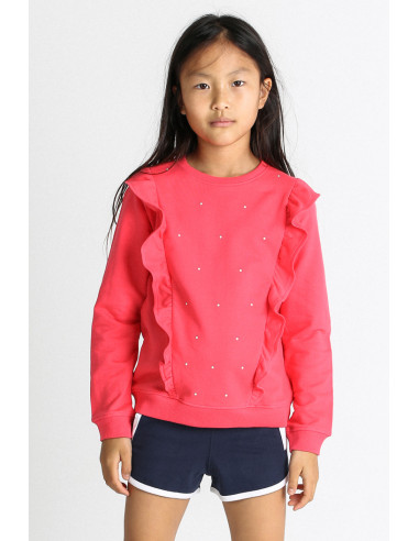 SUDADERA NIÑA VOLANTES "SUMMER FESTIVAL"