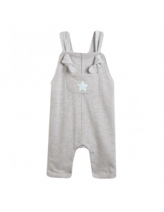 PETO ALGODÓN GRIS ESTRELLAS