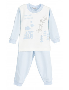 PIJAMA INFANTIL INVIERNO TREN