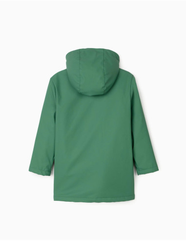 PARKA ENGOMADA NIÑO VERDE
