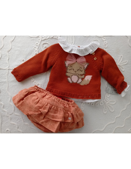 CONJUNTO BABY 3 PIEZAS "GATITA"