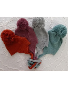 GORRO AVIADOR CON POMPÓN