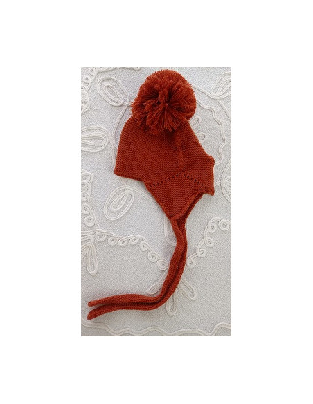 GORRO AVIADOR CON POMPÓN