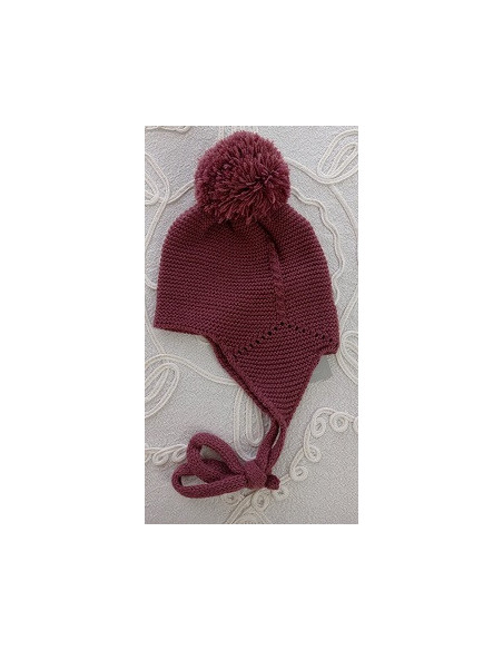 GORRO AVIADOR CON POMPÓN