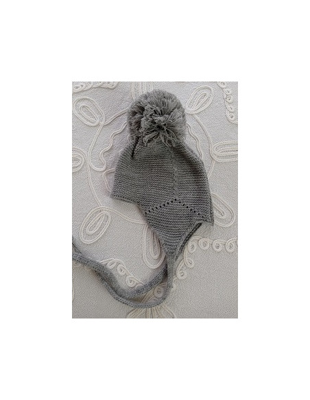 GORRO AVIADOR CON POMPÓN