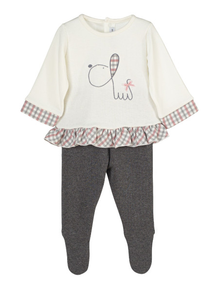 CONJUNTO POLAINA PERRITO ROSA
