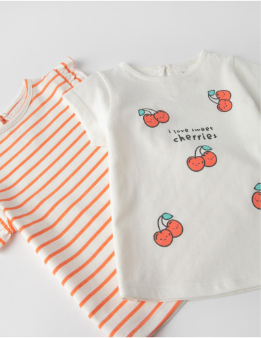 CAMISETA SWEET CHERRIES PACK 2