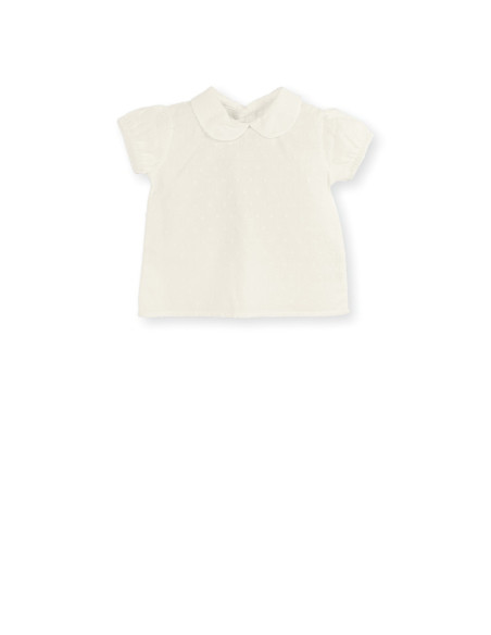 BLUSA CUELLO BEBÉ PLUMETI M/C
