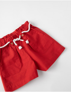 SHORT PAPERBAG ROJO