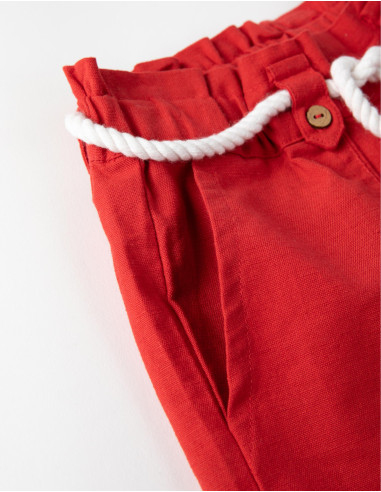SHORT PAPERBAG ROJO
