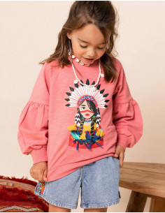 SUDADERA ROSA "TRIBE"