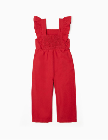 MONO ROJO CON ENCAJE