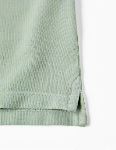 POLO PIQUÉ VERDE AGUA