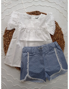CONJUNTO SHORT TOPITOS DENIM