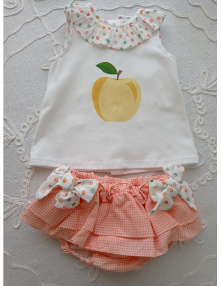 CONJUNTO RANITA VOLANTA "MANZANA"