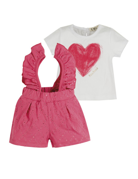 CONJUNTO TIRANTES CORAZÓN "PURA POESÍA"