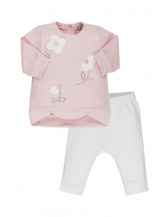 CONJUNTO LEGGINGS ROSA FLORES