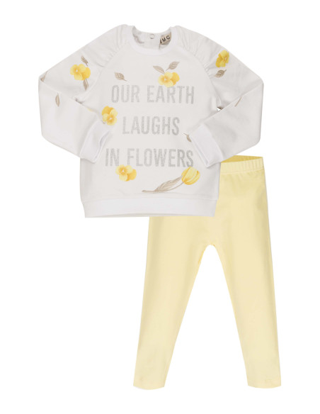 CONJUNTO LEGGINGS FLORES AMARILLAS