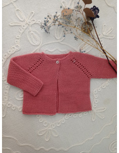 CHAQUETA LARGA "PUNTO BOBO"