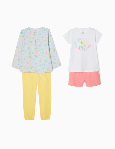 PACK PIJAMAS CORTO/LARGO PÁJAROS