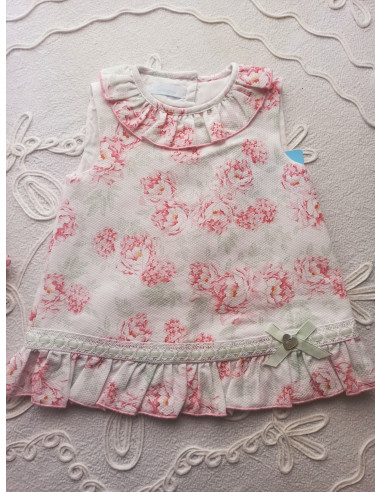 VESTIDO PIQUÉ FLORES