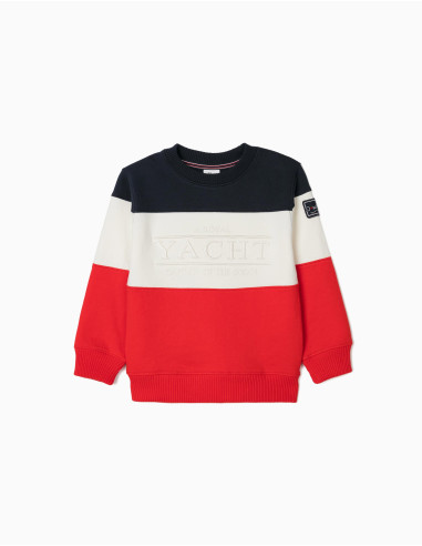 SUDADERA NIÑO TRICOLOR "YACHT"