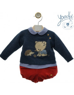 CONJUNTO TRES PIEZAS "OSO Y...