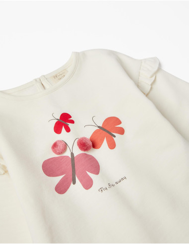 CONJUNTO ALGODÓN MARIPOSAS