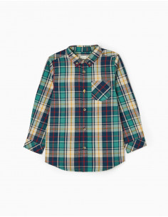 CAMISA CUADROS BOTELLA