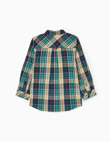 CAMISA CUADROS BOTELLA