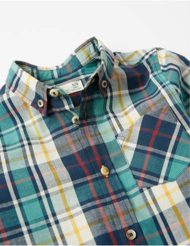 CAMISA CUADROS BOTELLA