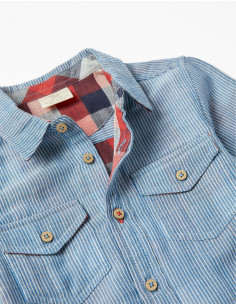 CAMISA RAYAS JEANS