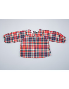 BLUSA BEBÉ CUADRO ESCOCÉS