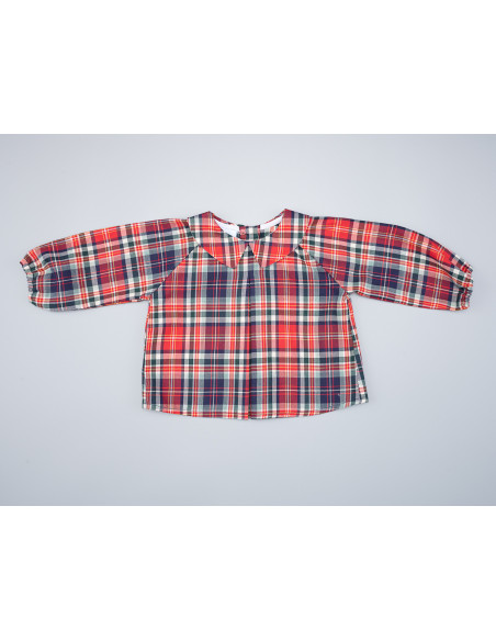BLUSA BEBÉ CUADRO ESCOCÉS