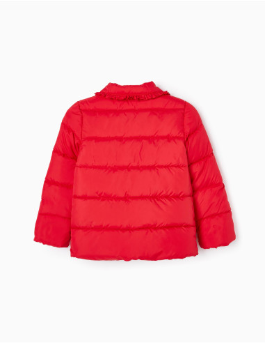 PARKA ACOLCHADA CON VOLANTES