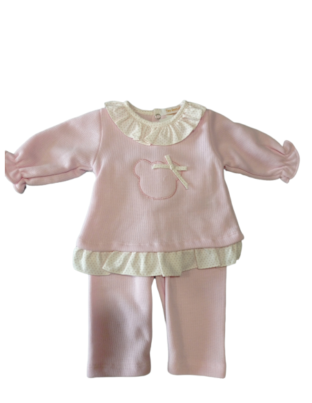 CONJUNTO LARGO ALGODÓN OSITO