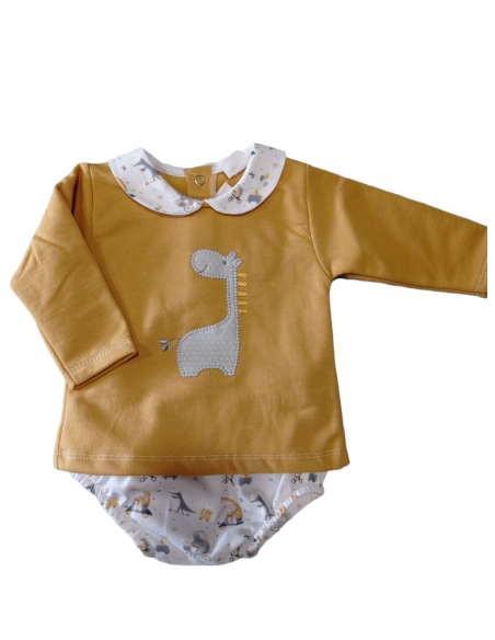 CONJUNTO RANITA MOSTAZA