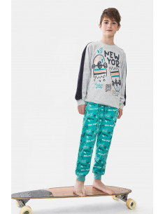 PIJAMA TUNDOSADO "NEW YORK"
