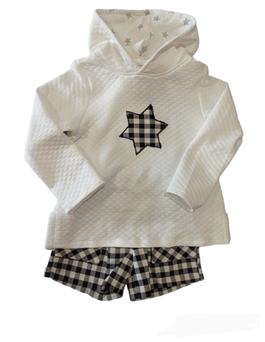 CONJUNTO SUDADERA VICHY ESTRELLA