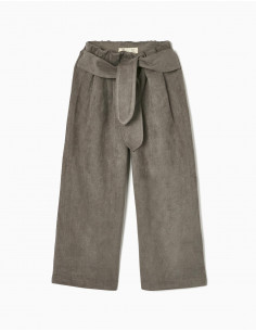 PANTALÓN CULOTTE GRIS