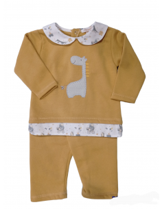 CONJUNTO ALGODÓN JIRAFA