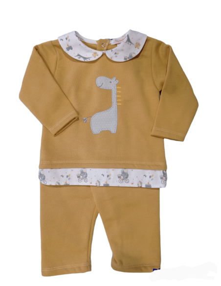 CONJUNTO ALGODÓN JIRAFA