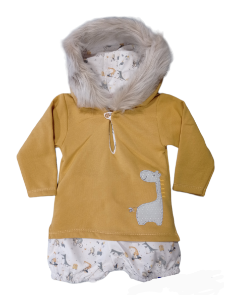 CONJUNTO BOMBACHO Y SUDADERA PELO JIRAFA